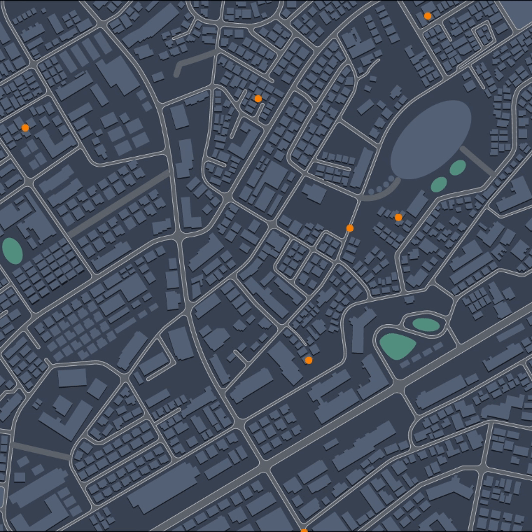 Driver points on map